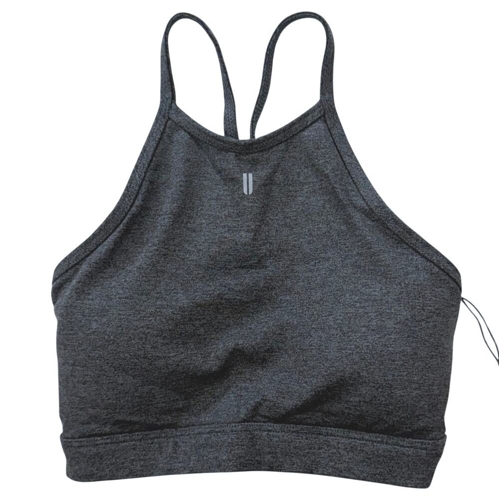 NWT NOBULL Halter Sports Bra Charcoal Gray Size XS